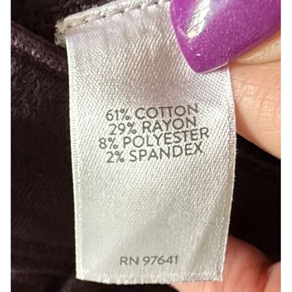 J.Jill Womens Purple Slim Ankle Denim Jeans Size 8T Authentic Fit - Picture 7 of 8